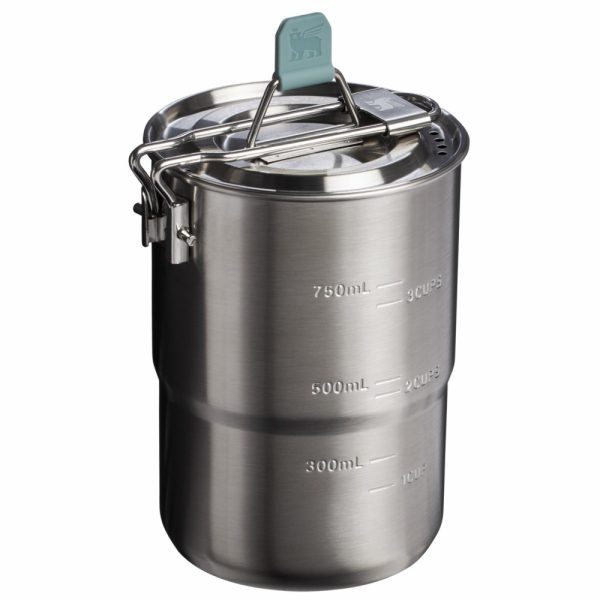 Shale + Charcoal Stanley The Wildfare Go Two Cup Cookset 4-piece set Camp Cookware & Gear