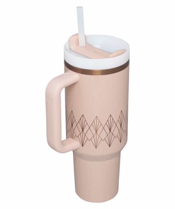 Stanley Deco Collection Quencher H2.0 FlowState™ Tumbler Valentine’s Day Cream Gloss Deco