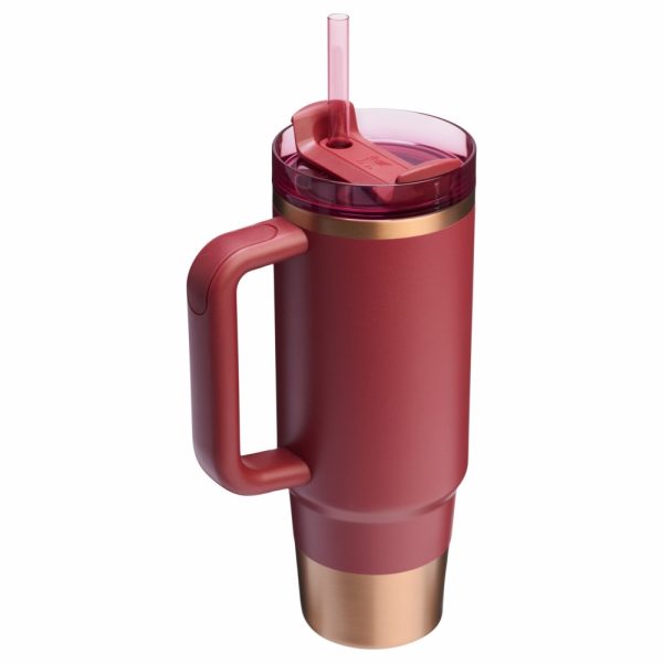Hot Coral Stanley The Quencher H2.0 Flowstate™ Tumbler Valentine’s Day