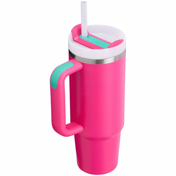 Hot Coral Stanley The Quencher H2.0 Flowstate™ Tumbler Valentine’s Day