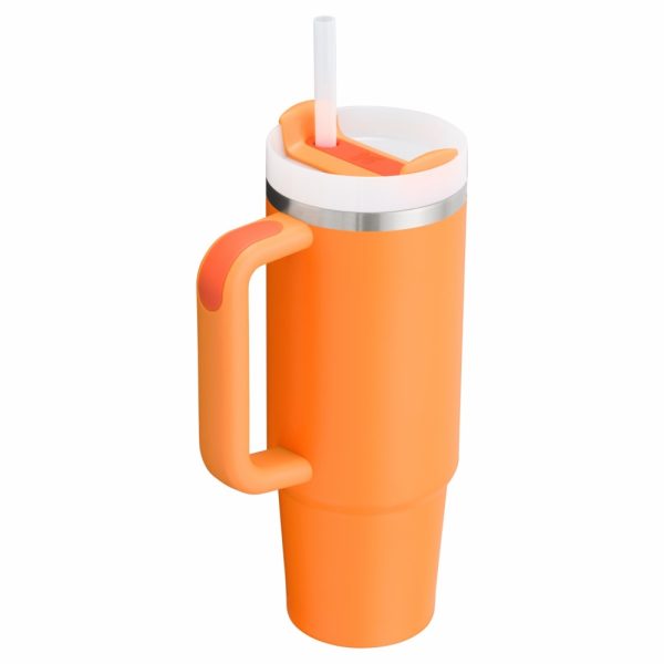 Hot Coral Stanley The Quencher H2.0 Flowstate™ Tumbler Valentine’s Day