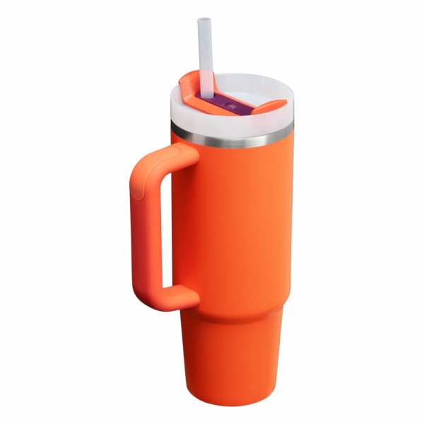 Hot Coral Stanley The Quencher H2.0 Flowstate™ Tumbler Valentine’s Day